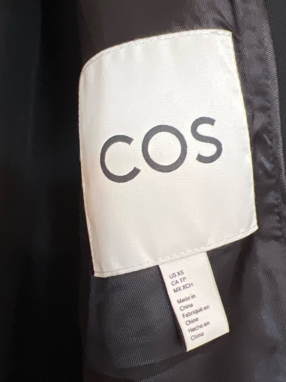COS Black Oversized Double-Breasted Blazer Jacket - Picture 6 of 7